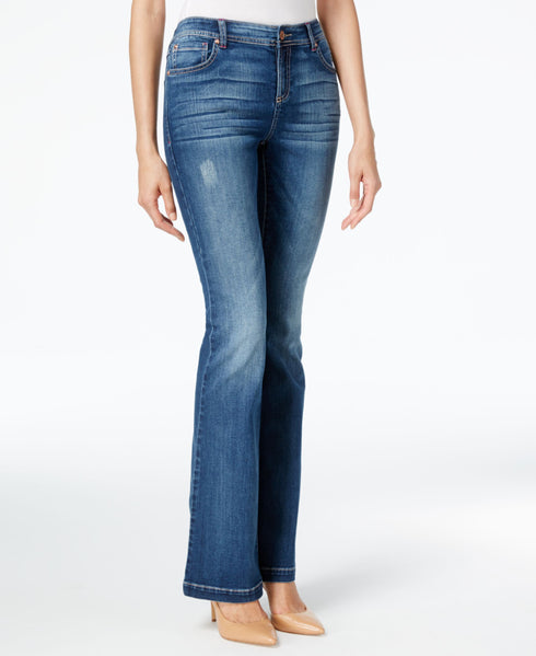INC International Concepts Indigo Wash Slim Flare Jeans